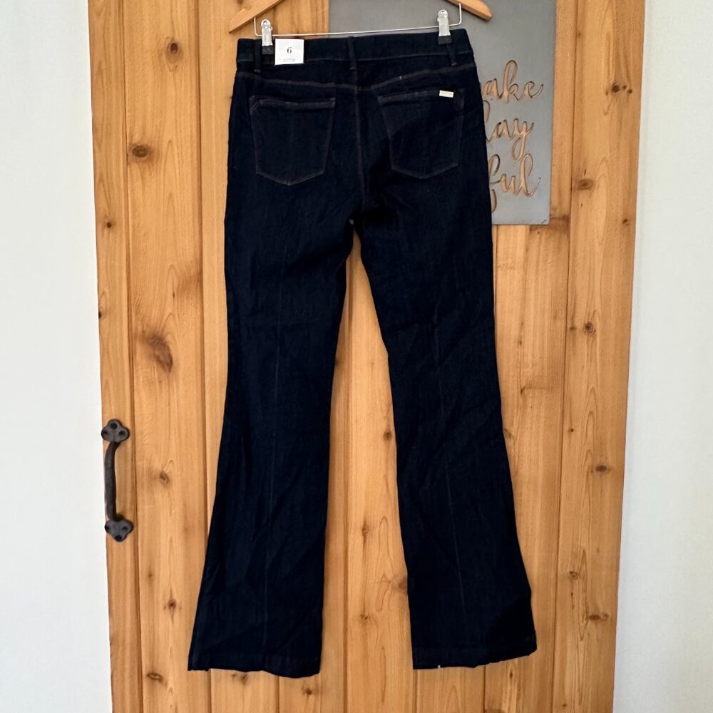 White House Black Market Size 6 The Mid Rise Skinny Flare Jeans in Dark Wash - Picture 10 of 10